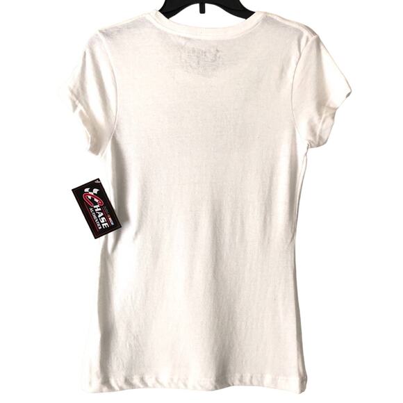 Chase Authentics White NASCAR Kyle Busch 18 Short Sleeve Graphic T Shirt Top - Picture 3 of 4